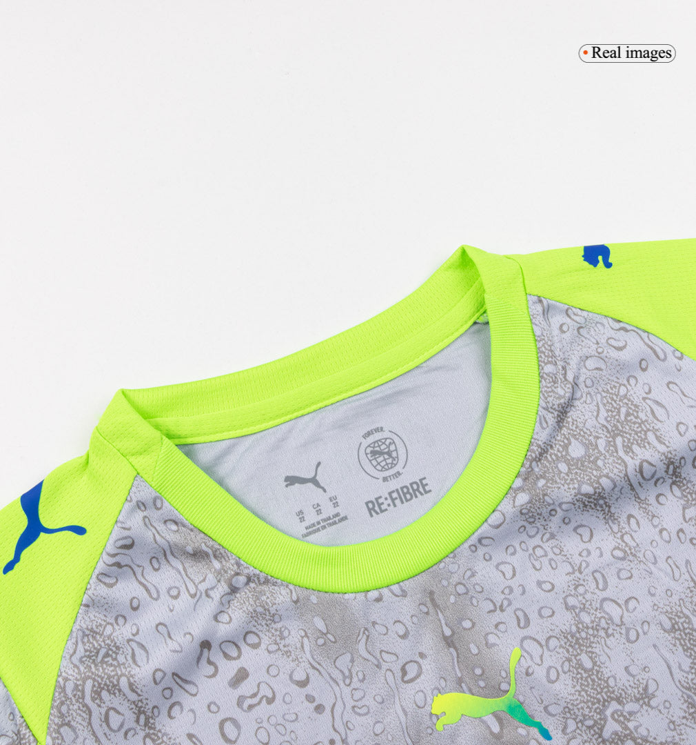 Manchester City Third Maillot Kit 2025/26 Junior Gris