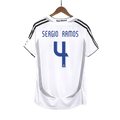 SERGIO RAMOS #4 Retro Real Madrid Domicile Maillot 2006/07