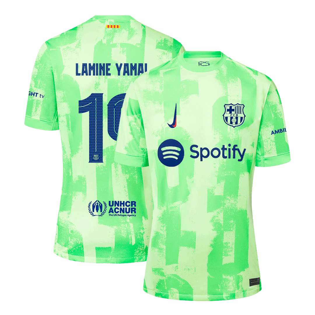 LAMINE YAMAL #19 Barcelone Third Maillot 2024/25 UCL - Super